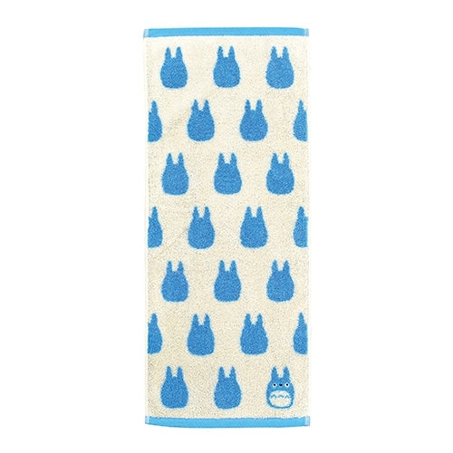 Studio Ghibli - Illustrated Face Towels (10 Types) - Blue Totoro Silhouette - official view 3