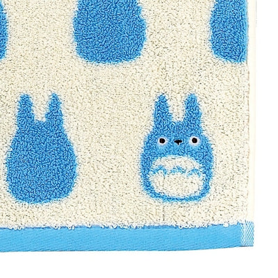 Studio Ghibli - Illustrated Face Towels (10 Types) - Blue Totoro Silhouette - official view 4