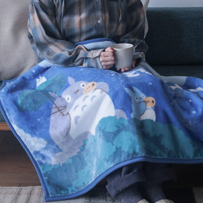 Studio Ghibli - Illustrated Lap Blankets (4 Types) - Totoro Starry Night Sounds - official view 4