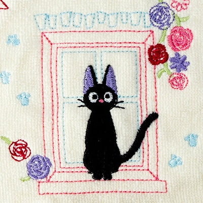 Studio Ghibli - Illustrated Mini Towels (33 Types) - Kiki Relaxing by the Window - official view 6