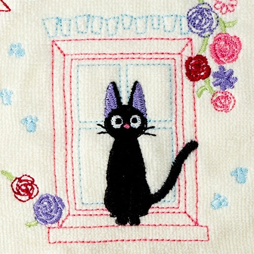 Studio Ghibli - Illustrated Mini Towels (33 Types) - Kiki Relaxing by the Window - official view 6