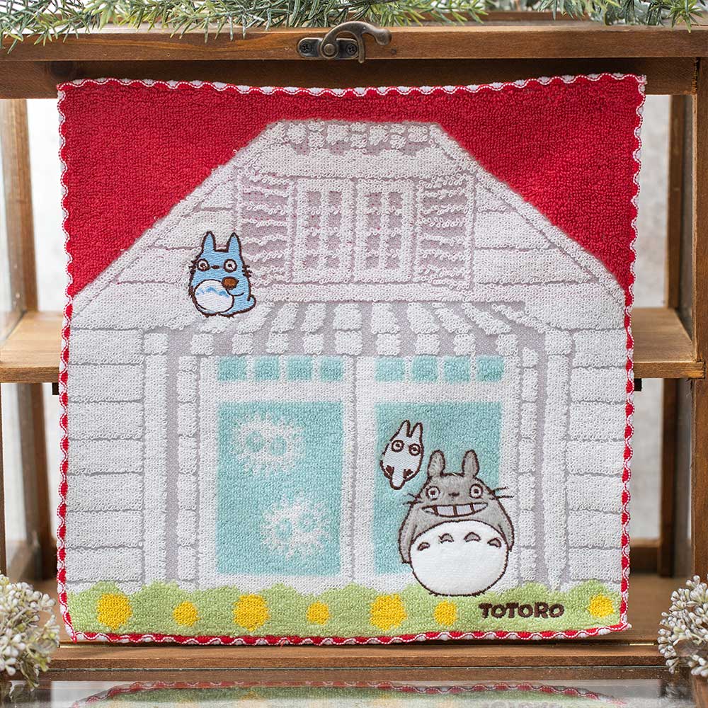 Studio Ghibli - Illustrated Mini Towels (33 Types) - Totoro in Front of the House - official view 117