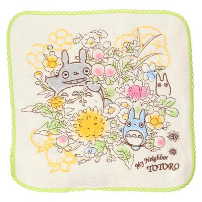 Studio Ghibli - Illustrated Mini Towels (33 Types) - Totoro Spring Bouquet - official view 20