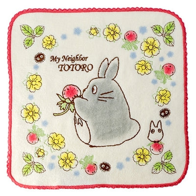 Studio Ghibli - Illustrated Mini Towels (33 Types) - Totoro Red Wild Strawberries - official view 23