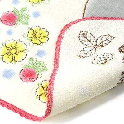 Studio Ghibli - Illustrated Mini Towels (33 Types) - Totoro Red Wild Strawberries - official view 25