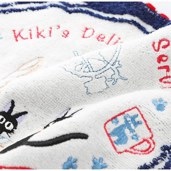 Studio Ghibli - Illustrated Mini Towels (33 Types) - Kiki Marine Blue Stripes - official view 27