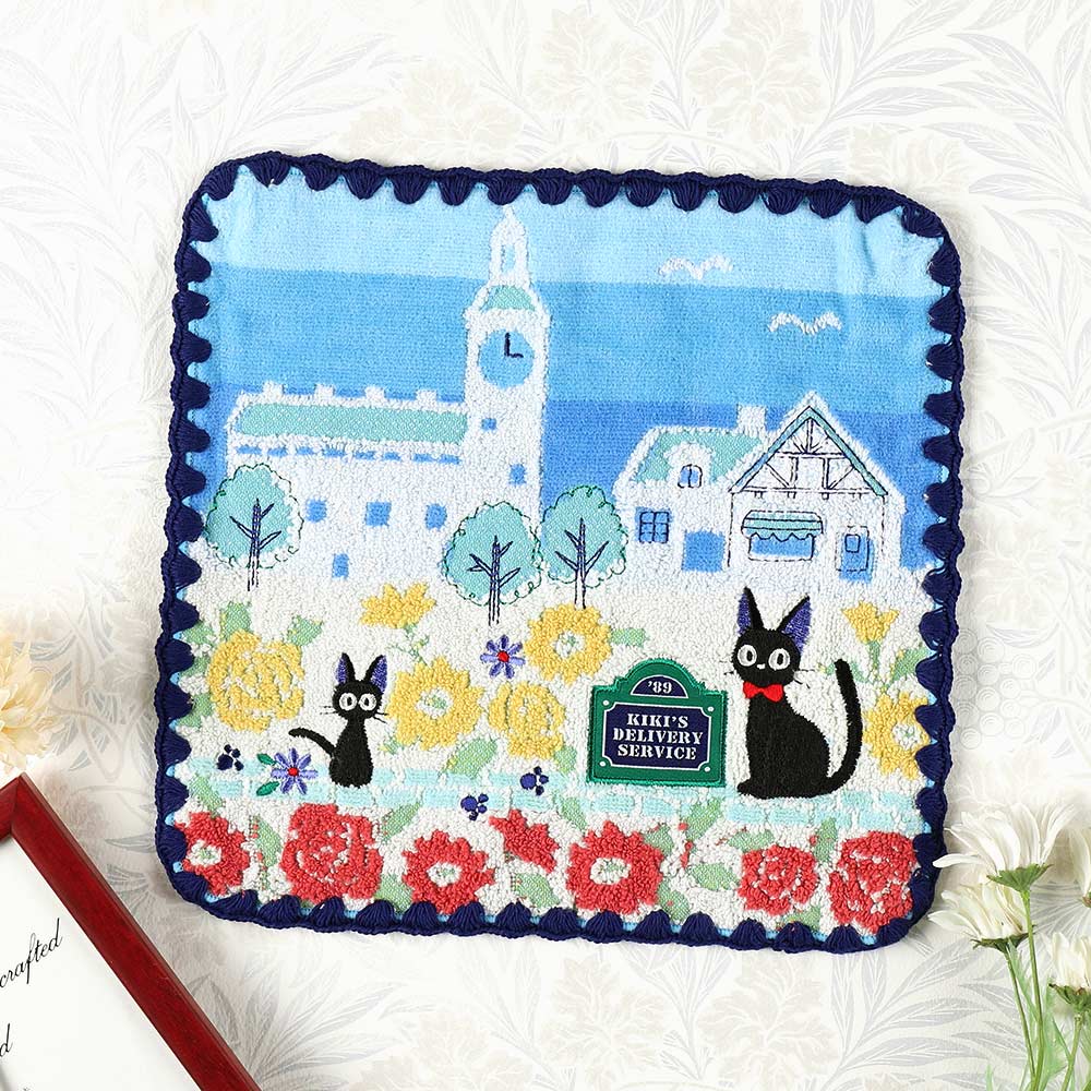 Studio Ghibli - Illustrated Mini Towels (33 Types) - Kiki Blue Skies over Koriko - official view 29