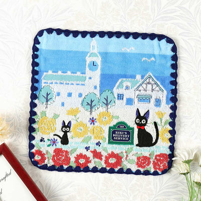 Studio Ghibli - Illustrated Mini Towels (33 Types) - Kiki Blue Skies over Koriko - official view 29