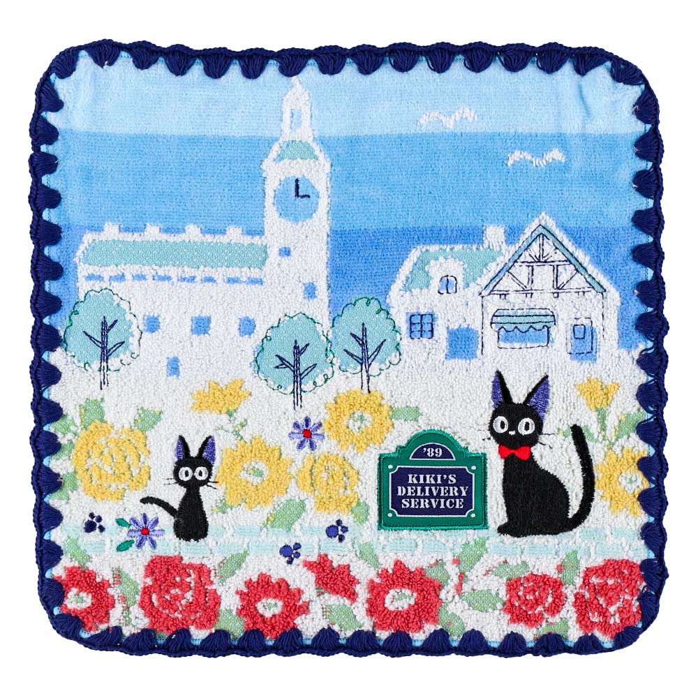 Studio Ghibli - Illustrated Mini Towels (33 Types) - Kiki Blue Skies over Koriko - official view 30