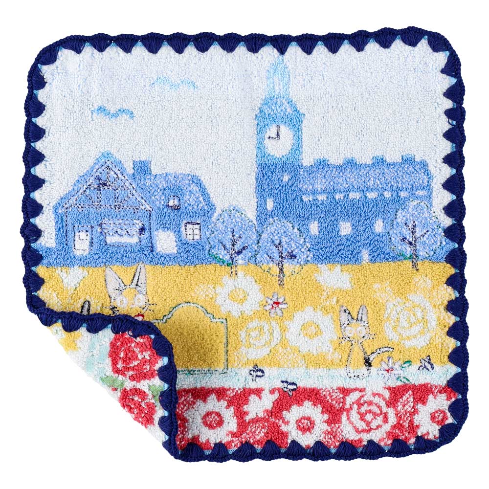 Studio Ghibli - Illustrated Mini Towels (33 Types) - Kiki Blue Skies over Koriko - official view 31