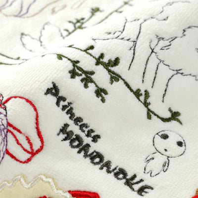 Studio Ghibli - Illustrated Mini Towels (33 Types) - Mononoke Forest of the Forest Spirit - official view 82