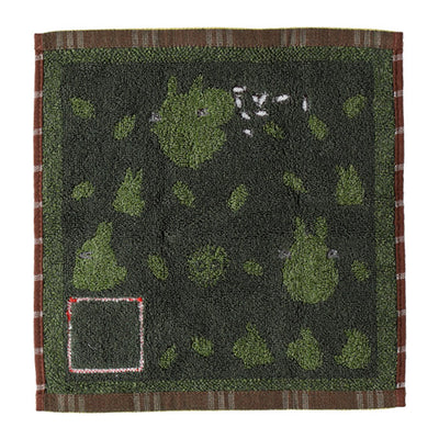 Studio Ghibli - Illustrated Mini Towels (33 Types) - Totoro Autumn Green - official view 87