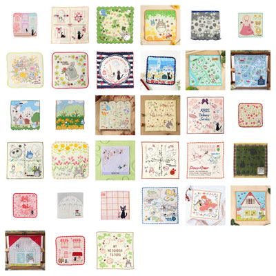 Studio Ghibli - Illustrated Mini Towels (33 Types) - Complete Set, one of every listed towel
