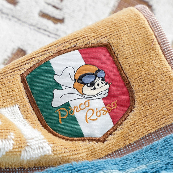 Studio Ghibli - Illustrated Wash Towels (21 Types) - Porco at the Adriano - official view 8
