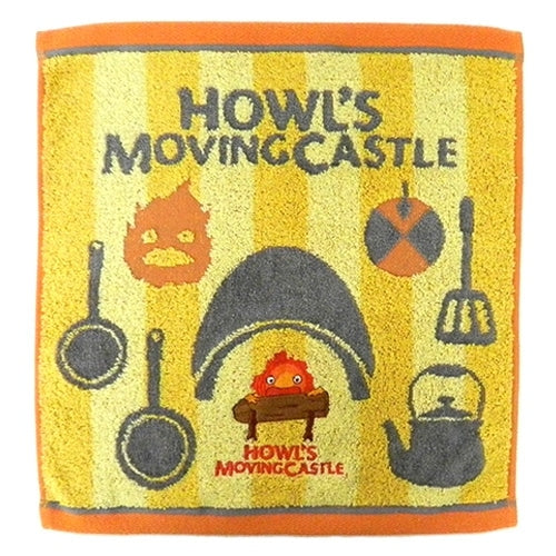 Studio Ghibli - Illustrated Wash Towels (21 Types) - Calcifer and the Kitchen - official view 9