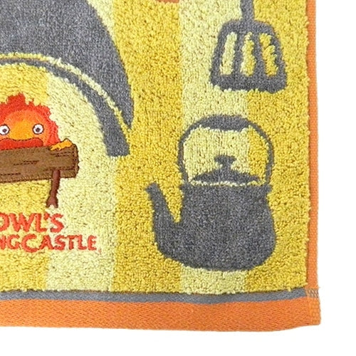 Studio Ghibli - Illustrated Wash Towels (21 Types) - Calcifer and the Kitchen - official view 12
