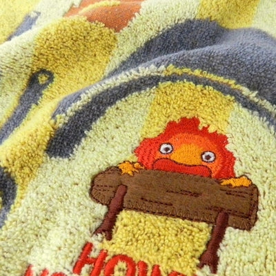 Studio Ghibli - Illustrated Wash Towels (21 Types) - Calcifer and the Kitchen - official view 13