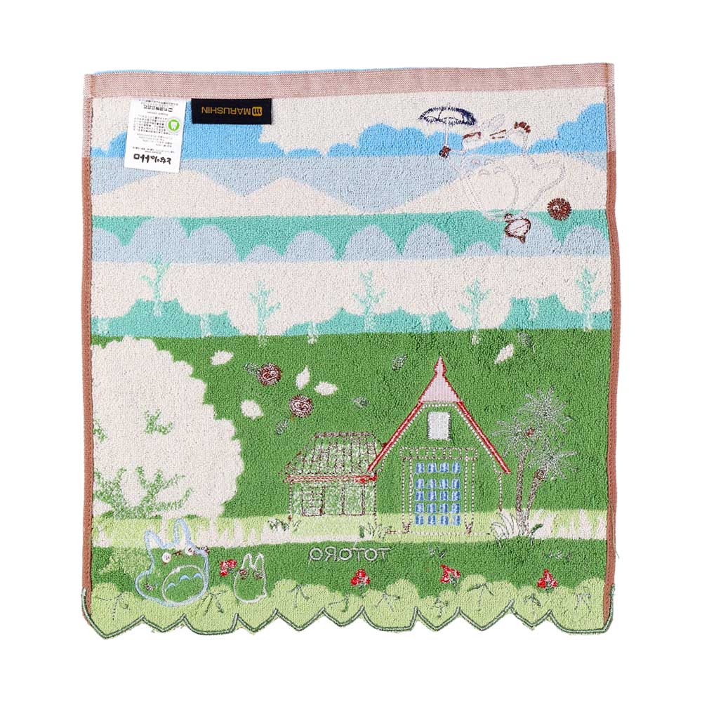 Studio Ghibli - Illustrated Wash Towels (21 Types) - Totoro Sky Walk - official view 16