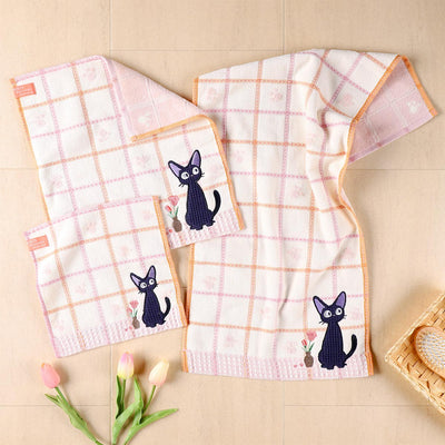 Studio Ghibli - Illustrated Wash Towels (21 Types) - Kiki Waffle Jiji - official view 24