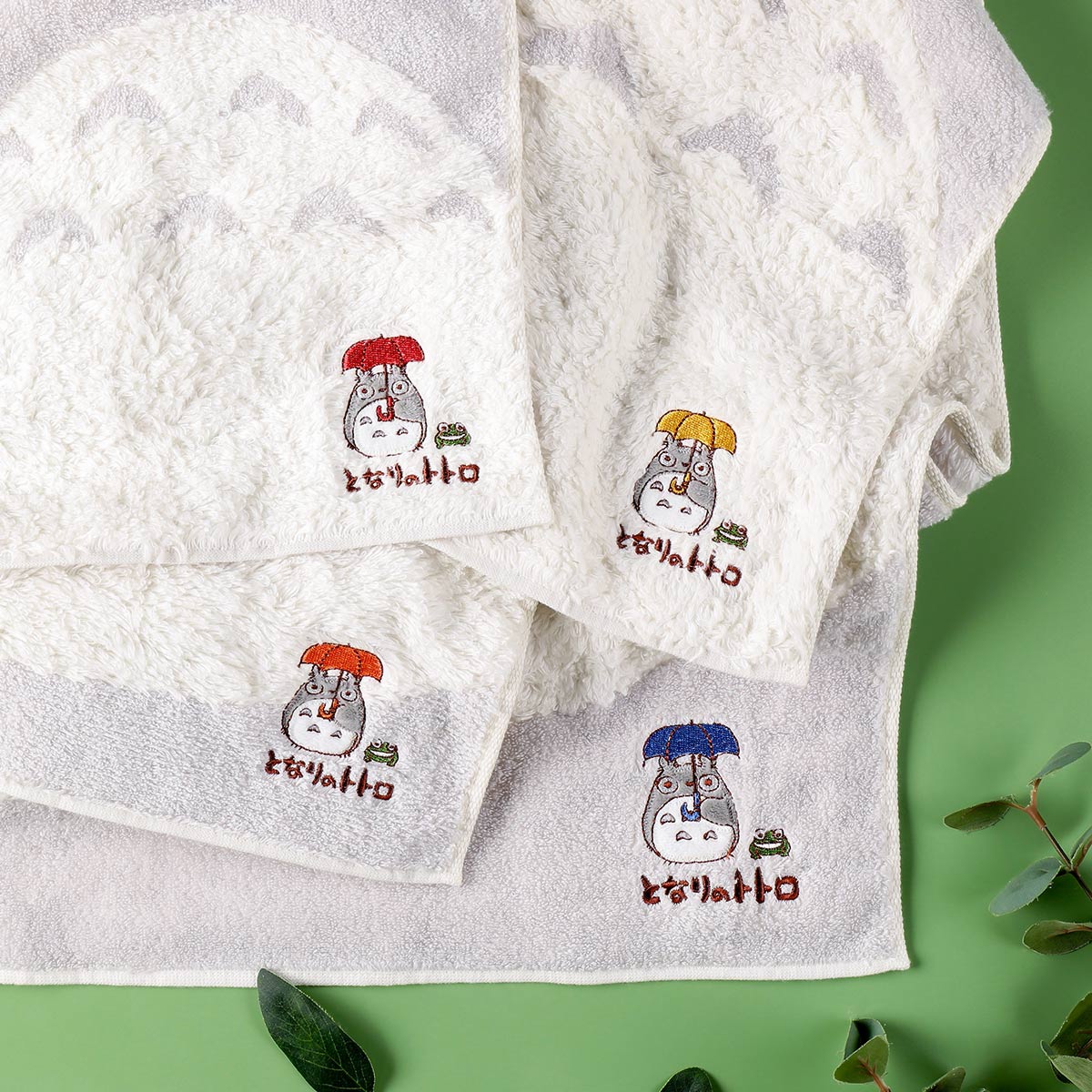 Studio Ghibli - Illustrated Wash Towels (21 Types) - Totoro's Belly - official view 31