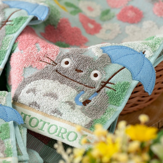 Studio Ghibli - Illustrated Wash Towels (21 Types) - Totoro Flower Scenery - official view 47