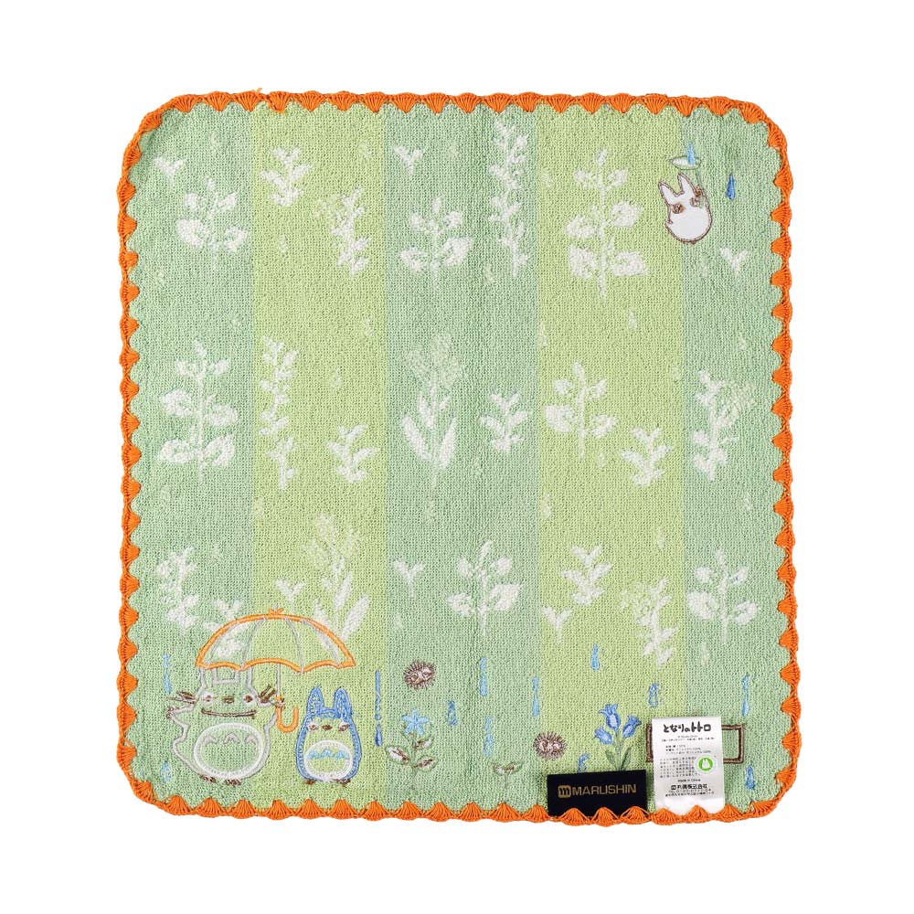 Studio Ghibli - Illustrated Wash Towels (21 Types) - Totoro Big Umbrella - official view 55