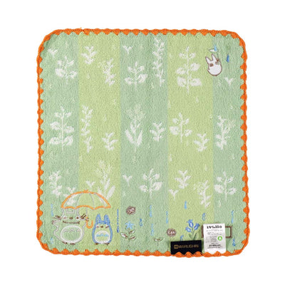 Studio Ghibli - Illustrated Wash Towels (21 Types) - Totoro Big Umbrella - official view 55