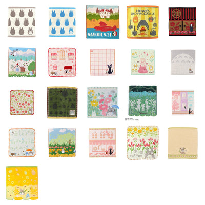Studio Ghibli - Illustrated Wash Towels (21 Types) - Complete Set, one of every listed towel
