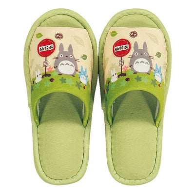 Studio Ghibli - Indoor Slippers (5 Types) - Totoro Friends - Green - official view 3