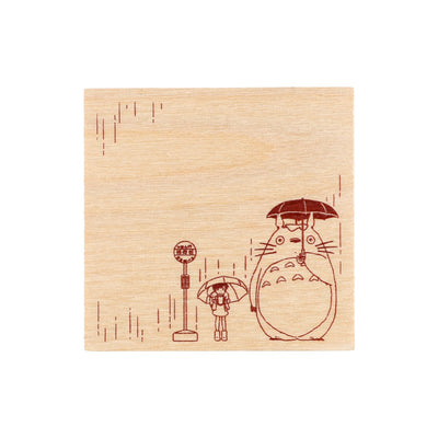 Studio Ghibli Irodori Scene Stamps (4 Types) - Totoro Bus Stop - official view 9