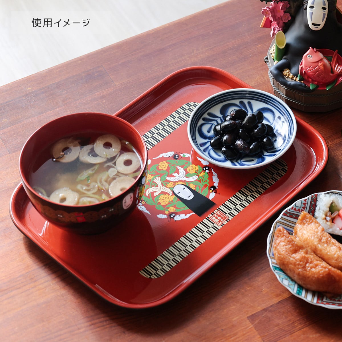 Studio Ghibli Japanese-Style Serving Trays (2 Types) - My Neighbor Totoro - official view 7