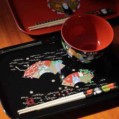 Studio Ghibli Japanese-Style Serving Trays (2 Types) - My Neighbor Totoro - official view 14