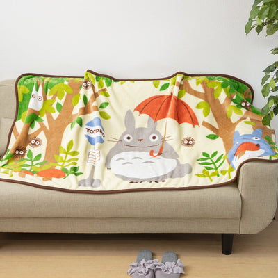Studio Ghibli - Long Blankets (2 Types) - Totoro Forest Bus Stop - official view 2