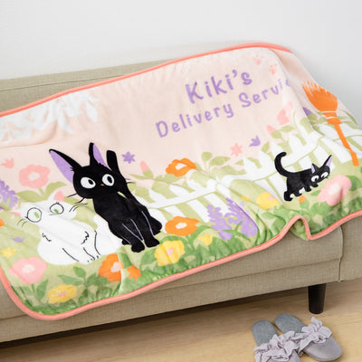 Studio Ghibli - Long Blankets (2 Types) - Jiji in the Flowering Garden - official view 6