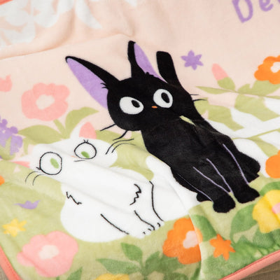 Studio Ghibli - Long Blankets (2 Types) - Jiji in the Flowering Garden - official view 7