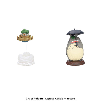 Studio Ghibli Magnetic Clip Holders (2 Types) - Complete Set showing one of each model