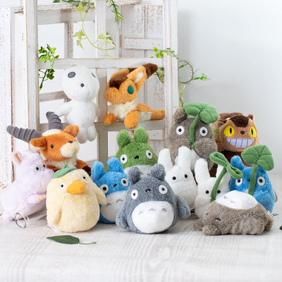Studio Ghibli - Mini Fluffy Otedama Plush (5 Types) - Totoro - official view 4