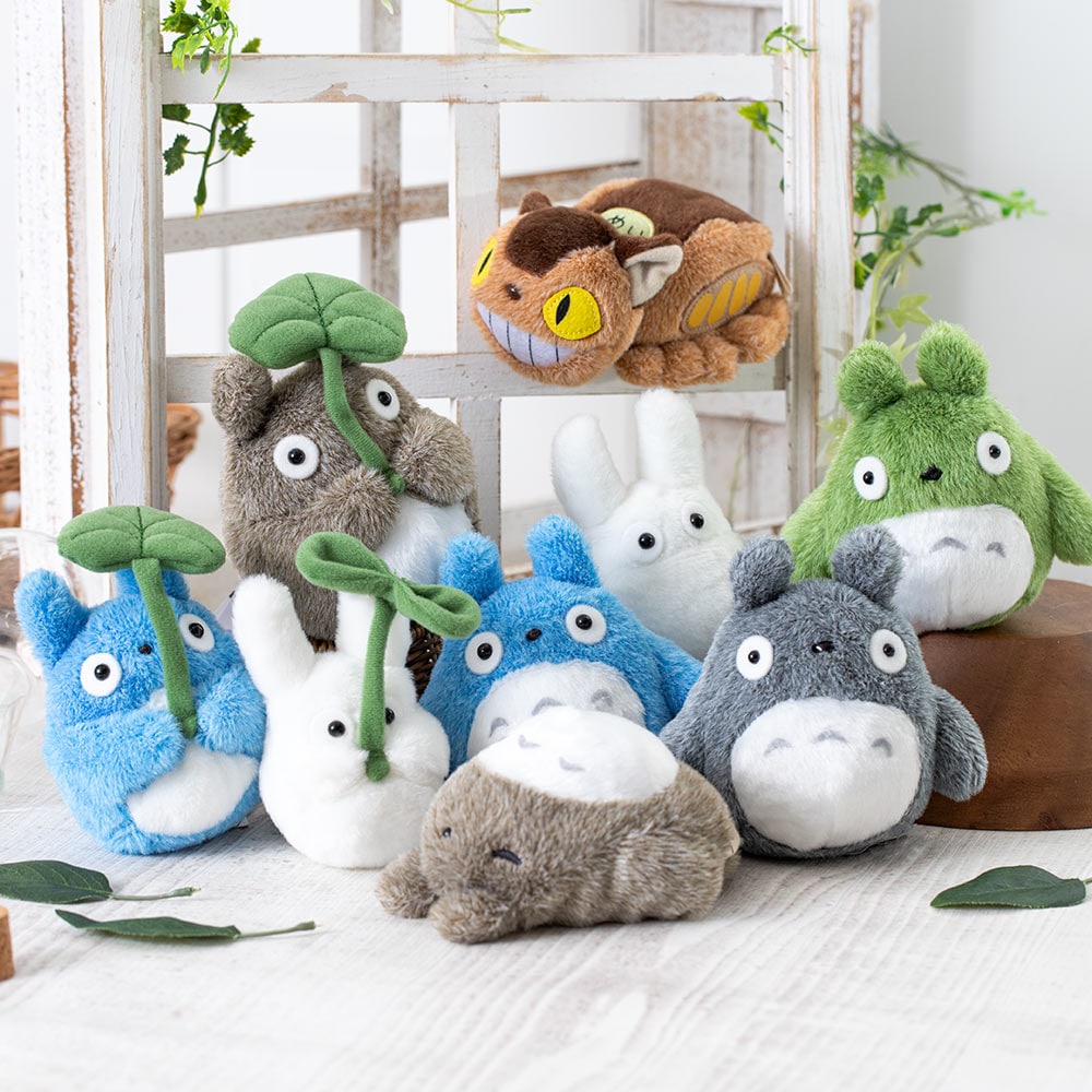 Studio Ghibli - Mini Fluffy Otedama Plush (5 Types) - Totoro - official view 5