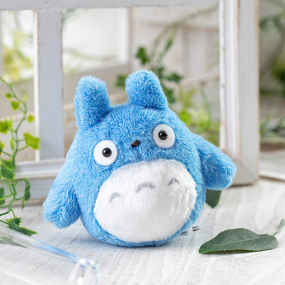 Studio Ghibli - Mini Fluffy Otedama Plush (5 Types) - Blue Totoro - official view 6