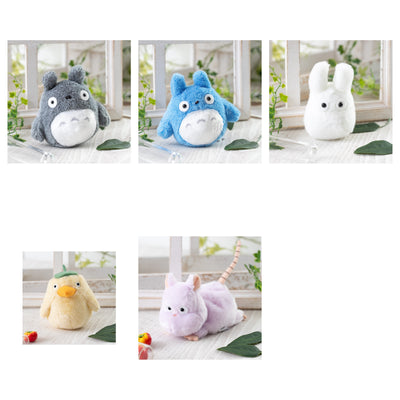Studio Ghibli - Mini Fluffy Otedama Plush (5 Types) - Complete Set, one of each listed model