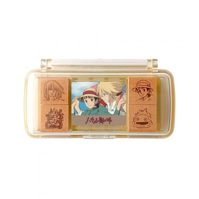 Studio Ghibli Mini Stamp Kits with Ink Pad (2 Types) - Howl's Moving Castle - official view 5