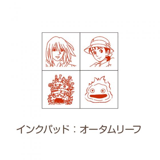 Studio Ghibli Mini Stamp Kits with Ink Pad (2 Types) - Howl's Moving Castle - official view 8