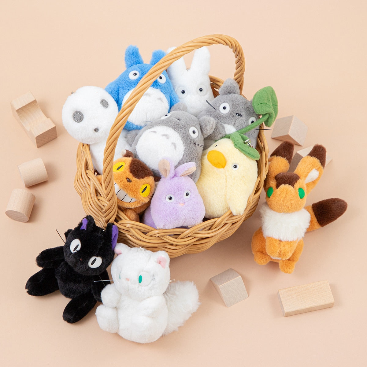 Studio Ghibli - Nakayoshi Mascot Plush Charms (8 Types) - Totoro - official view 4