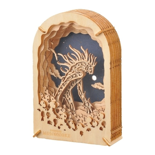 Studio Ghibli - PAPER THEATER Wood Style Large Kits (4 Types) - Night-Walker - official view 6