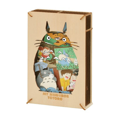 Studio Ghibli - PAPER THEATER Wood Style Large Kits (4 Types) - My Neighbor Totoro - PT-WL12X - official view 8