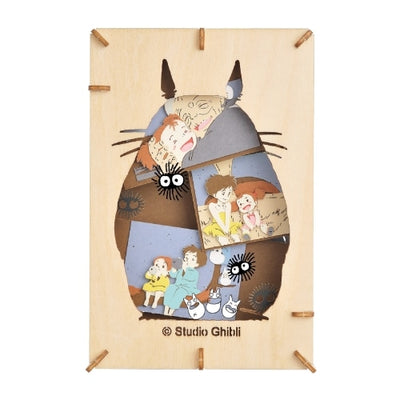 Studio Ghibli - PAPER THEATER Wood Style Large Kits (4 Types) - My Neighbor Totoro - PT-WL12X - official view 9