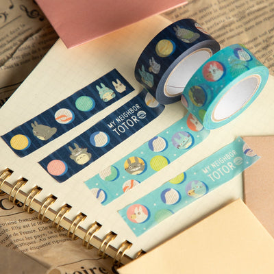 Studio Ghibli - Patterned Masking Tape Packs (7 Types) - Totoro Marbles - official view 1