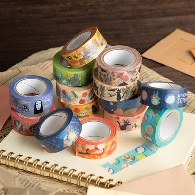 Studio Ghibli - Patterned Masking Tape Packs (7 Types) - Totoro Marbles - official view 6