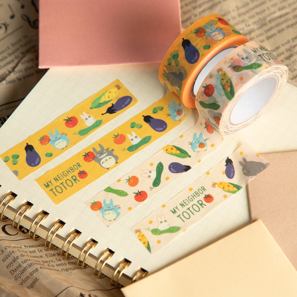 Studio Ghibli - Patterned Masking Tape Packs (7 Types) - Totoro Vegetables - official view 8