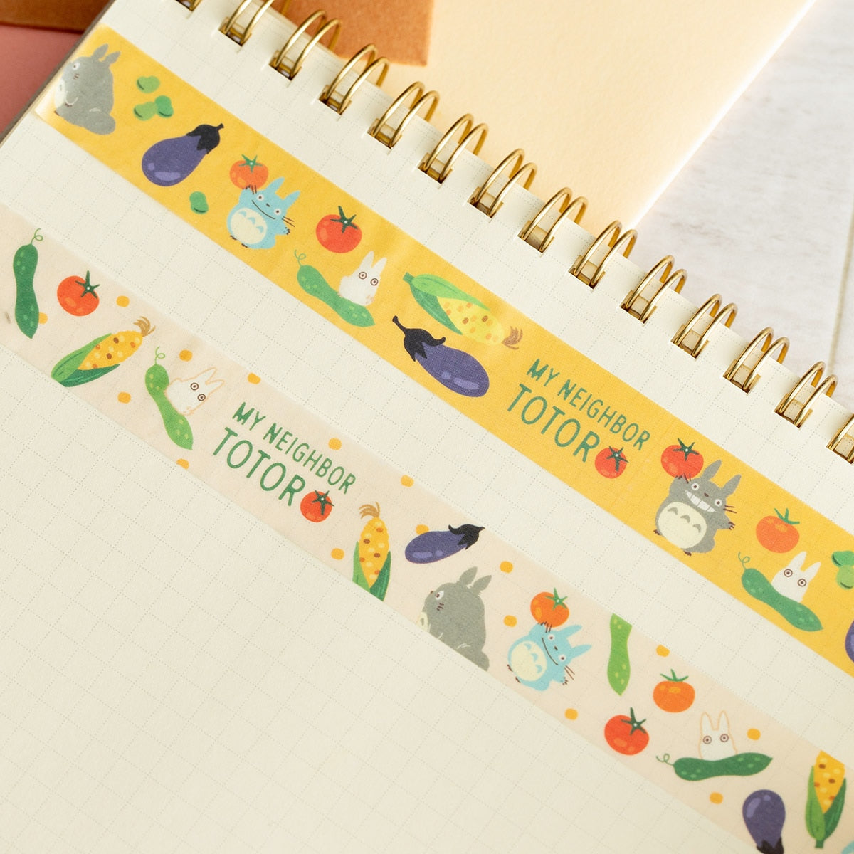 Studio Ghibli - Patterned Masking Tape Packs (7 Types) - Totoro Vegetables - official view 9